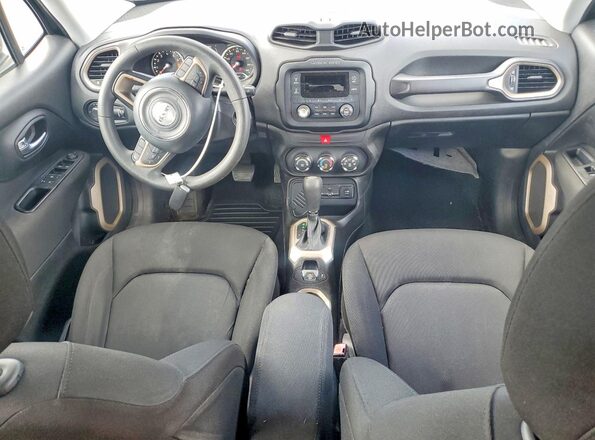 ZACCJAAB5HPF31149 2017 JEEP RENEGADE Black Вид панелі приладів