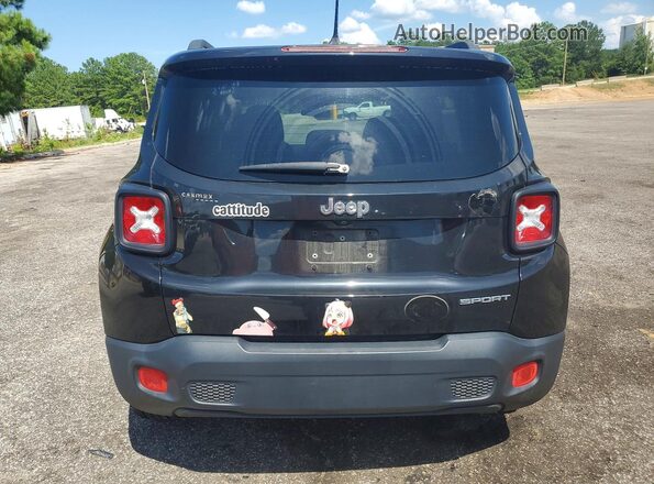 ZACCJAAB5HPF42717 2017 JEEP RENEGADE Black Հետևի տեսք