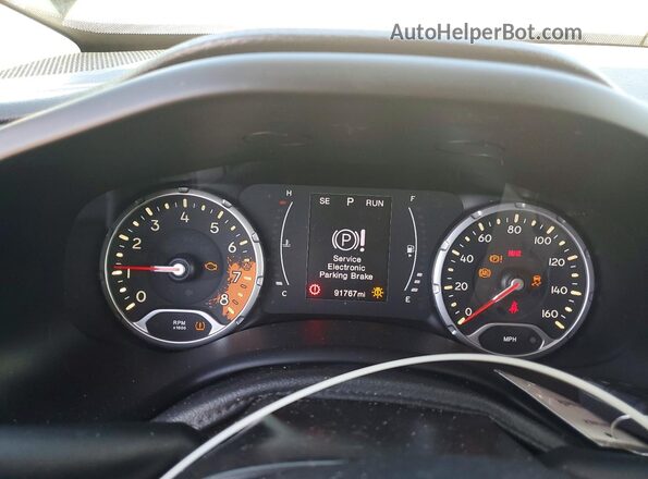 ZACCJAAB5HPF42717 2017 JEEP RENEGADE Black Սարքավորումների վահանակի տեսք