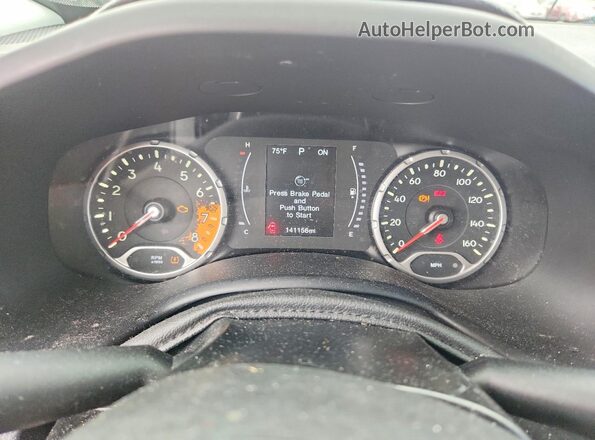 ZACCJAAB7HPF51709 2017 JEEP RENEGADE White Вид щитка приладів
