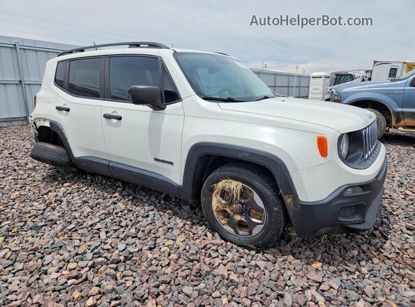 ZACCJAAB7HPF51709 2017 JEEP RENEGADE White Передня права чверть