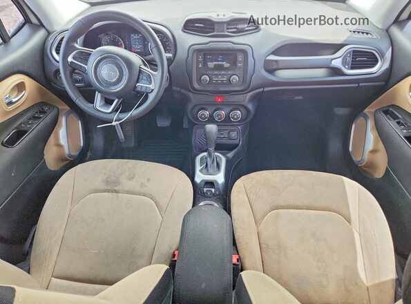 ZACCJAAB7HPF51709 2017 JEEP RENEGADE White Вид панелі приладів