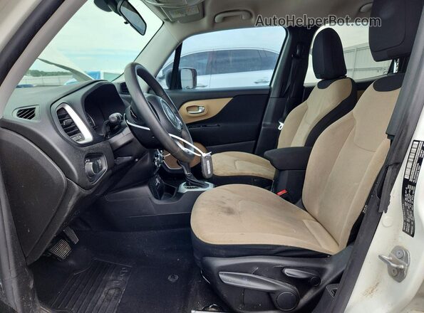 ZACCJAAB7HPF51709 2017 JEEP RENEGADE White Вид салону спереду