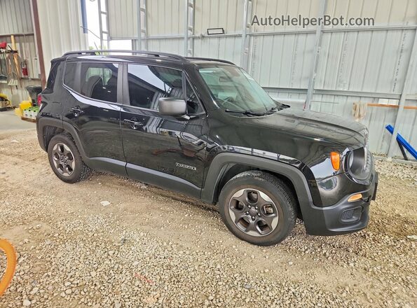 ZACCJAAB7HPF61561 2017 JEEP RENEGADE Black Przód prawy