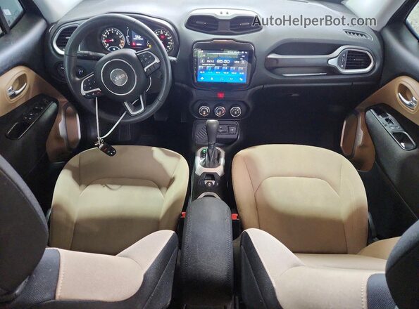 ZACCJAAB7HPF61561 2017 JEEP RENEGADE Black Widok deski rozdzielczej