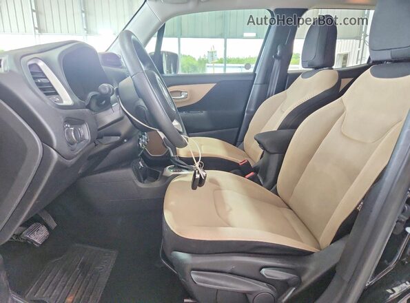 ZACCJAAB7HPF61561 2017 JEEP RENEGADE Black Widok wnętrza z przodu
