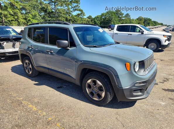 ZACCJAAB8HPE61517 2017 JEEP RENEGADE Teal Front right