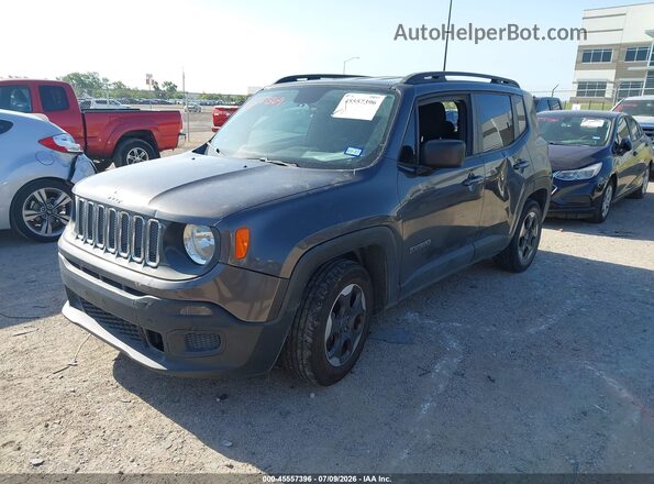 ZACCJAAB9HPF75378 2017 JEEP RENEGADE Gray Առջևի ձախ երեք քառորդ տեսարան