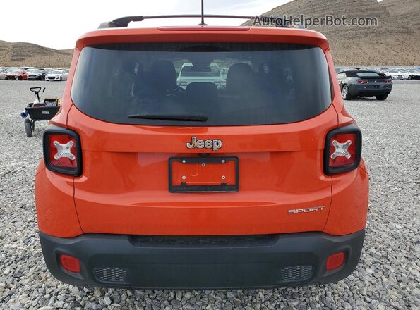 ZACCJAAT6GPD86775 2016 JEEP RENEGADE Orange Vista trasera