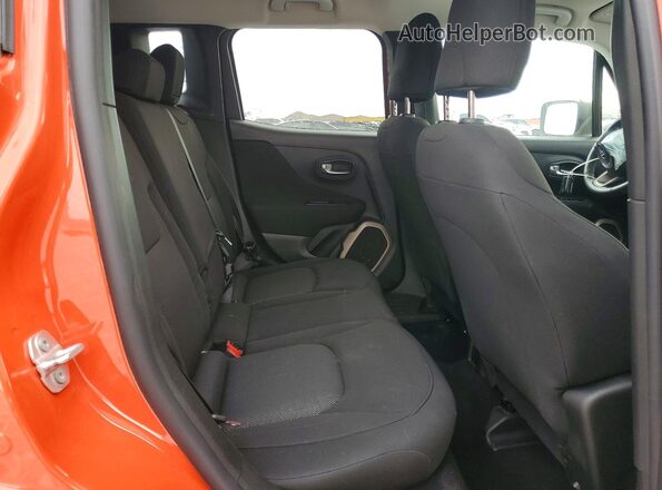 ZACCJAAT6GPD86775 2016 JEEP RENEGADE Orange Vista de los asientos traseros