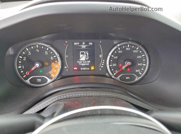 ZACCJAAT6GPD86775 2016 JEEP RENEGADE Orange Vista del cuadro de instrumentos