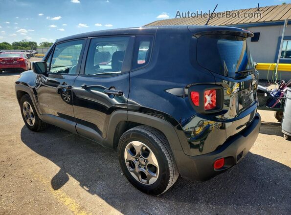 ZACCJAAT8GPC61308 2016 JEEP RENEGADE Black უკანა მარცხენა