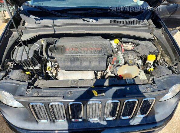 ZACCJAAT8GPC61308 2016 JEEP RENEGADE Black უკანა სალონის ხედი