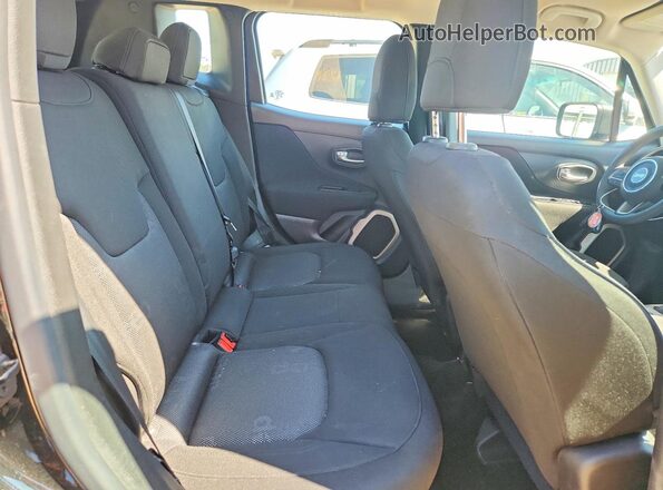 ZACCJAAT8GPC61308 2016 JEEP RENEGADE Black უკანა სავარძლების ხედი