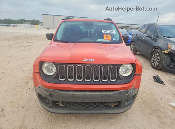 ZACCJAAT8GPD43510 2016 JEEP RENEGADE Оранжевый Вид спереди
