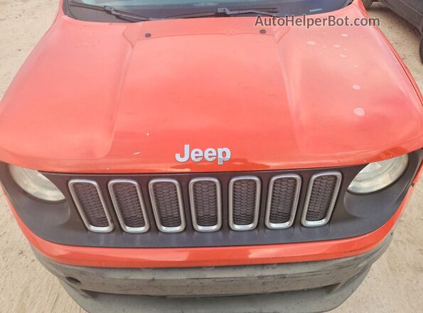 ZACCJAAT8GPD43510 2016 JEEP RENEGADE Оранжевый Вид задней части салона