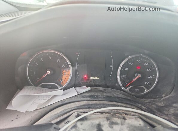 ZACCJAAT8GPD43510 2016 JEEP RENEGADE Оранжевый Вид щитка приборов