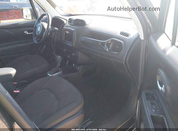ZACCJABB0JPH03317 2018 JEEP RENEGADE Black წინა სალონის ხედი