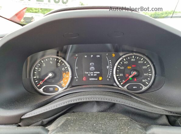 ZACCJABB1HPG01356 2017 JEEP RENEGADE Красный Вид щитка приборов