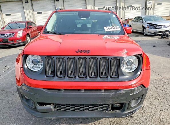 ZACCJABB1HPG01356 2017 JEEP RENEGADE Красный Вид спереди