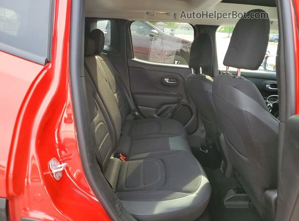 ZACCJABB1HPG01356 2017 JEEP RENEGADE Красный Вид задней части салона