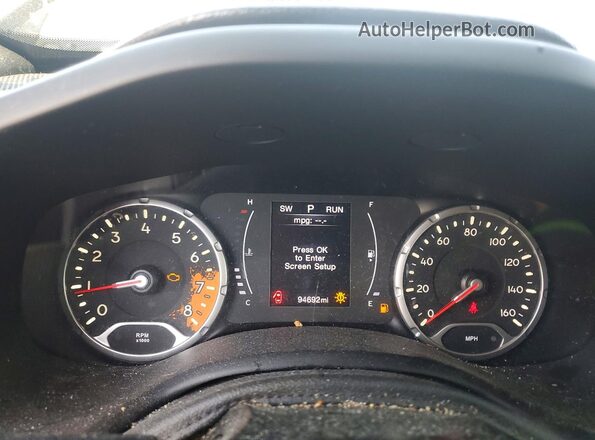 ZACCJABB2JPH39865 2018 JEEP RENEGADE Black Вид щитка приладів