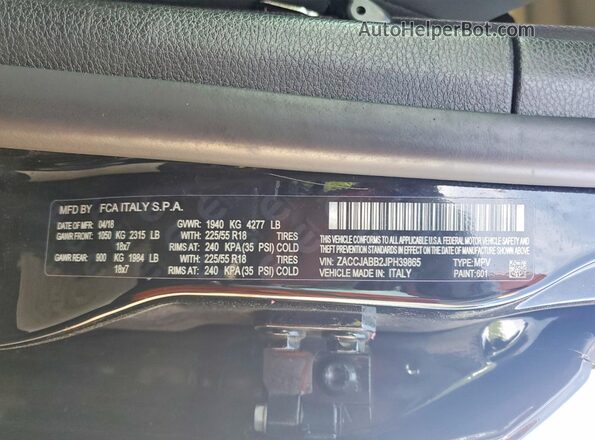 ZACCJABB2JPH39865 2018 JEEP RENEGADE Black Вид наклейки з VIN-кодом