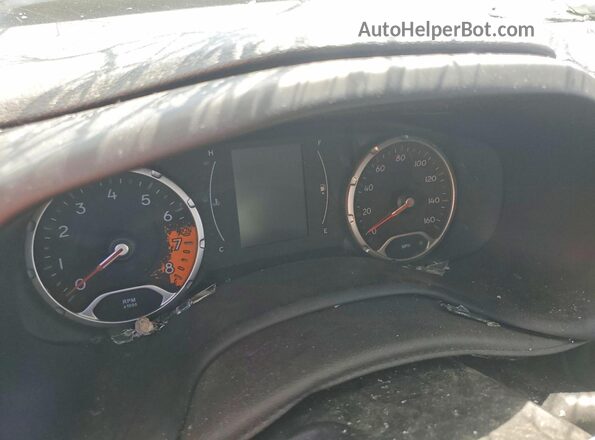 ZACCJABB3HPF13201 2017 JEEP RENEGADE Blue Instrument cluster view