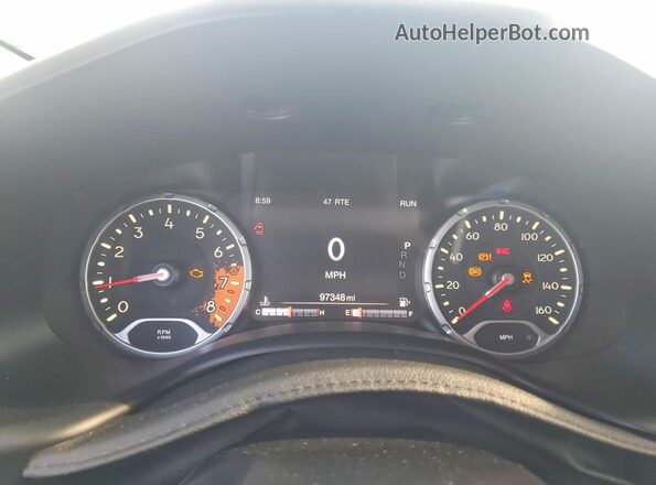 ZACCJABB5HPF08713 2017 JEEP RENEGADE Silver Вид щитка приладів
