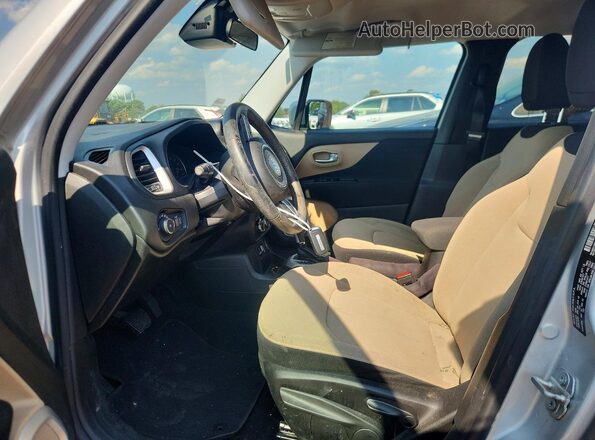 ZACCJABB7HPE99898 2017 JEEP RENEGADE Серебряный Вид салона спереди