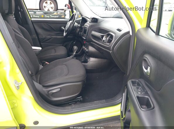 ZACCJABB7HPF70758 2017 JEEP RENEGADE Зеленый Вид салона спереди