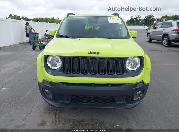 ZACCJABB7HPF70758 2017 JEEP RENEGADE Зеленый Вид щитка приборов