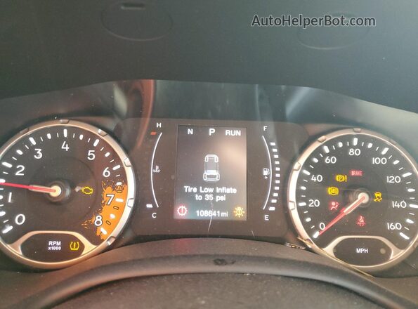 ZACCJABB7JPJ55619 2018 JEEP RENEGADE White Instrument cluster view