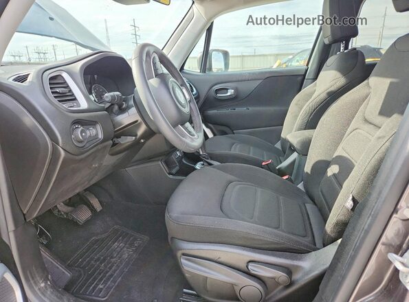 ZACCJABB8JPJ43995 2018 JEEP RENEGADE Gray Widok wnętrza z przodu