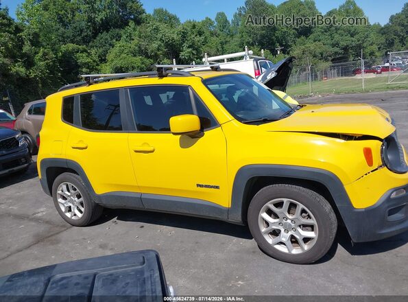 ZACCJABB8JPJ68489 2018 JEEP RENEGADE Желтый Вид задней части салона