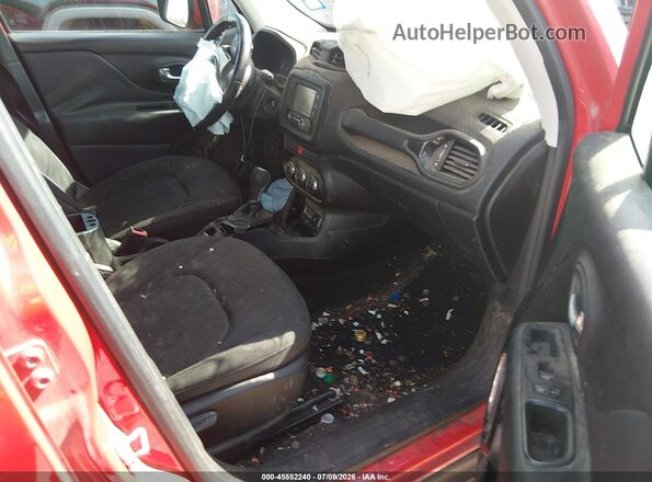 ZACCJABBXHPF01949 2017 JEEP RENEGADE Красный Вид салона спереди