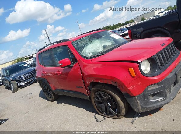 ZACCJABBXHPF01949 2017 JEEP RENEGADE Красный Вид задней части салона
