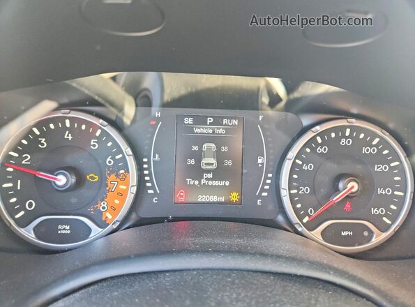 ZACCJABBXHPF94083 2017 JEEP RENEGADE Gray Սարքավորումների վահանակի տեսք