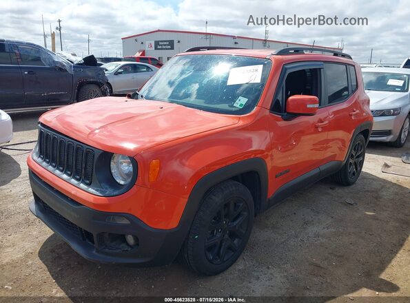 ZACCJABHXJPH23451 2018 JEEP RENEGADE Orange წინა მარცხენა ხედი სამი მეოთხედიდან
