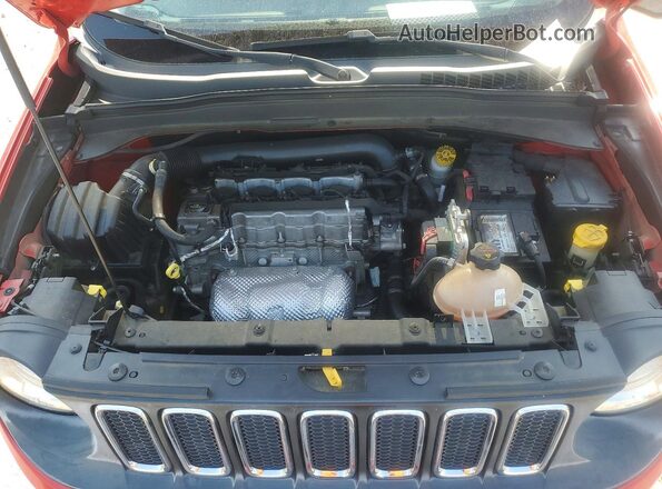ZACCJABT0GPE14147 2016 JEEP RENEGADE Red უკანა სალონის ხედი