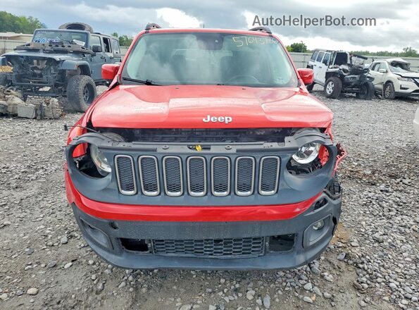 ZACCJABT6GPD64161 2016 JEEP RENEGADE Red წინა ხედი