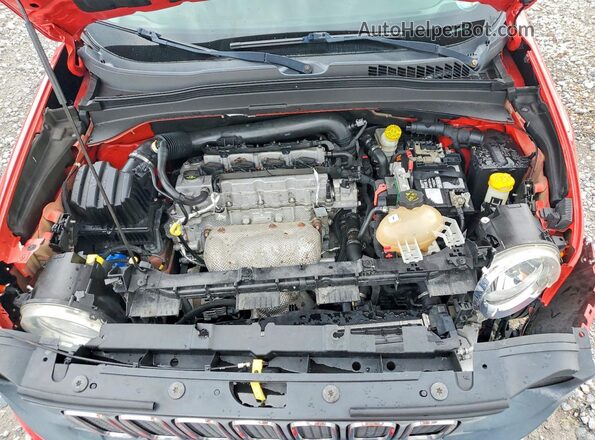 ZACCJABT6GPD64161 2016 JEEP RENEGADE Red ძრავის განყოფილების ხედი