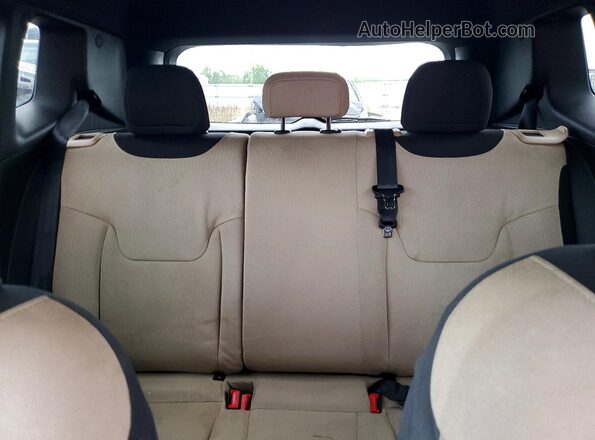 ZACCJABT6GPD64161 2016 JEEP RENEGADE Red უკანა სავარძლების ხედი