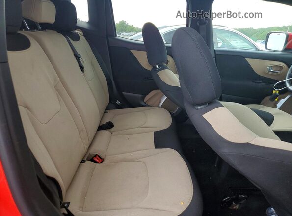 ZACCJABT6GPD64161 2016 JEEP RENEGADE Red უკანა სალონის ხედი