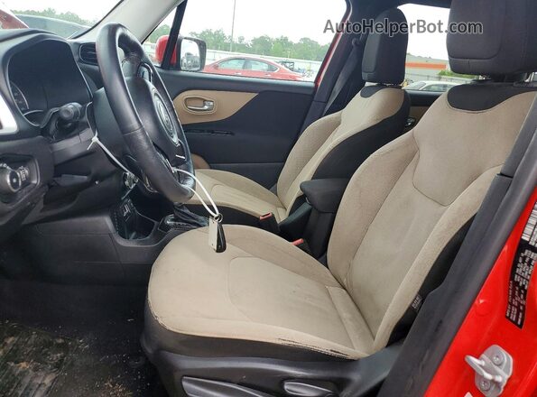ZACCJABT6GPD64161 2016 JEEP RENEGADE Red წინა სალონის ხედი