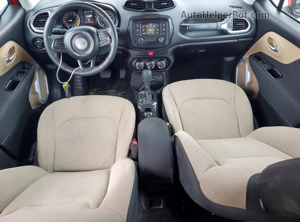 ZACCJABT6GPD64161 2016 JEEP RENEGADE Red წინა პანელის ხედი