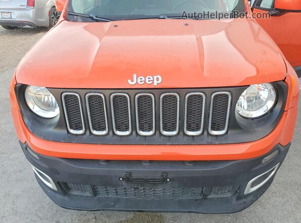 ZACCJABT6GPE18316 2016 JEEP RENEGADE Orange ძრავის განყოფილების ხედი