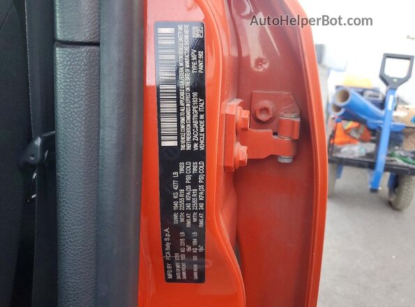 ZACCJABT6GPE18316 2016 JEEP RENEGADE Orange VIN კოდის სტიკერის ხედი