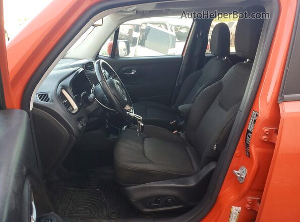 ZACCJABT6GPE18316 2016 JEEP RENEGADE Orange წინა სალონის ხედი