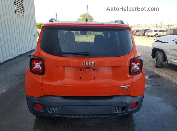 ZACCJABT6GPE18316 2016 JEEP RENEGADE Orange უკანა ხედი